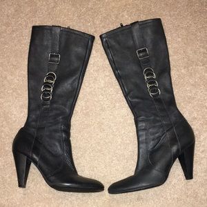 Antonio Melani “Manor” Black Leather Boots